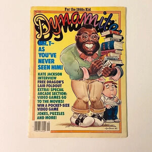 Vintage 1984 Dynamite Magazine Mr T Arcade  Video Game Scholastic